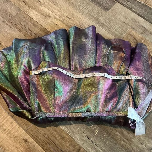 Multicolor Metallic Dress - Picture 6 of 8